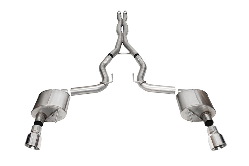 Ford Mustang Performance Exhaust - Dual Rear Exit - CORSA Performance - Cat-Back Xtreme - `24-`27